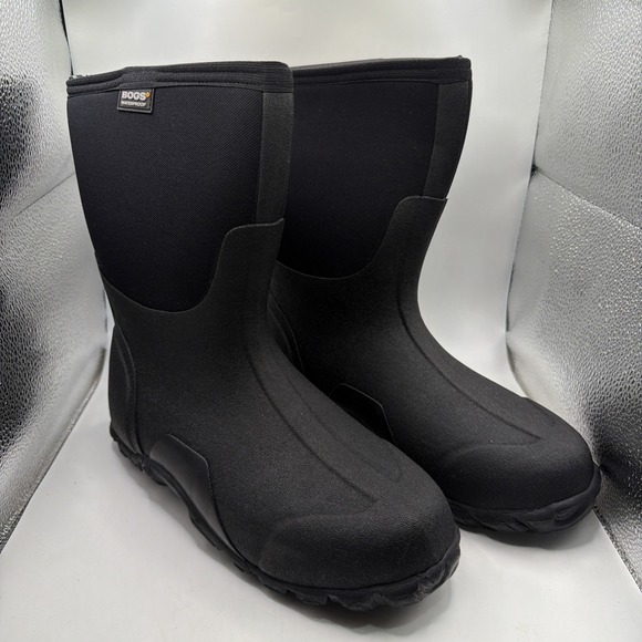 Bogs‎ Men\'s Comfortable Waterproof Classic Regular Mid Boot - Black, Size10 main image 5